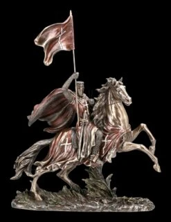 Ritter Figur - Templer Reiter Mit Flagge
