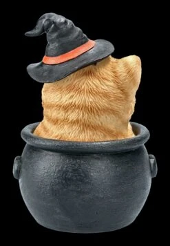 Tabby Hexen-Katze In Kessel -Figurenmodell Geschäft 2D AMI 138003 Tabby Hexen Katze in Kessel 59vNiBG6akUOVN 1280x1280