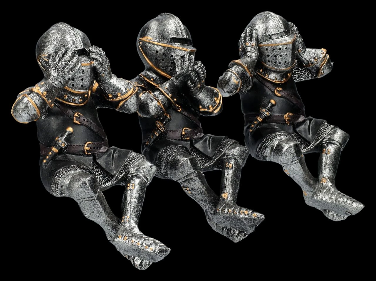 Ritter Figuren Kantenhocker - Nichts Böses 4 Ritter Figuren Kantenhocker - Nichts Böses – Bild 2