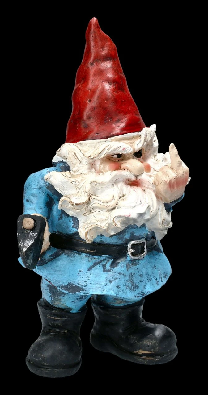 Zwergen Figur Zeigt Mittelfinger 8 Zwergen Figur Zeigt Mittelfinger – Bild 6