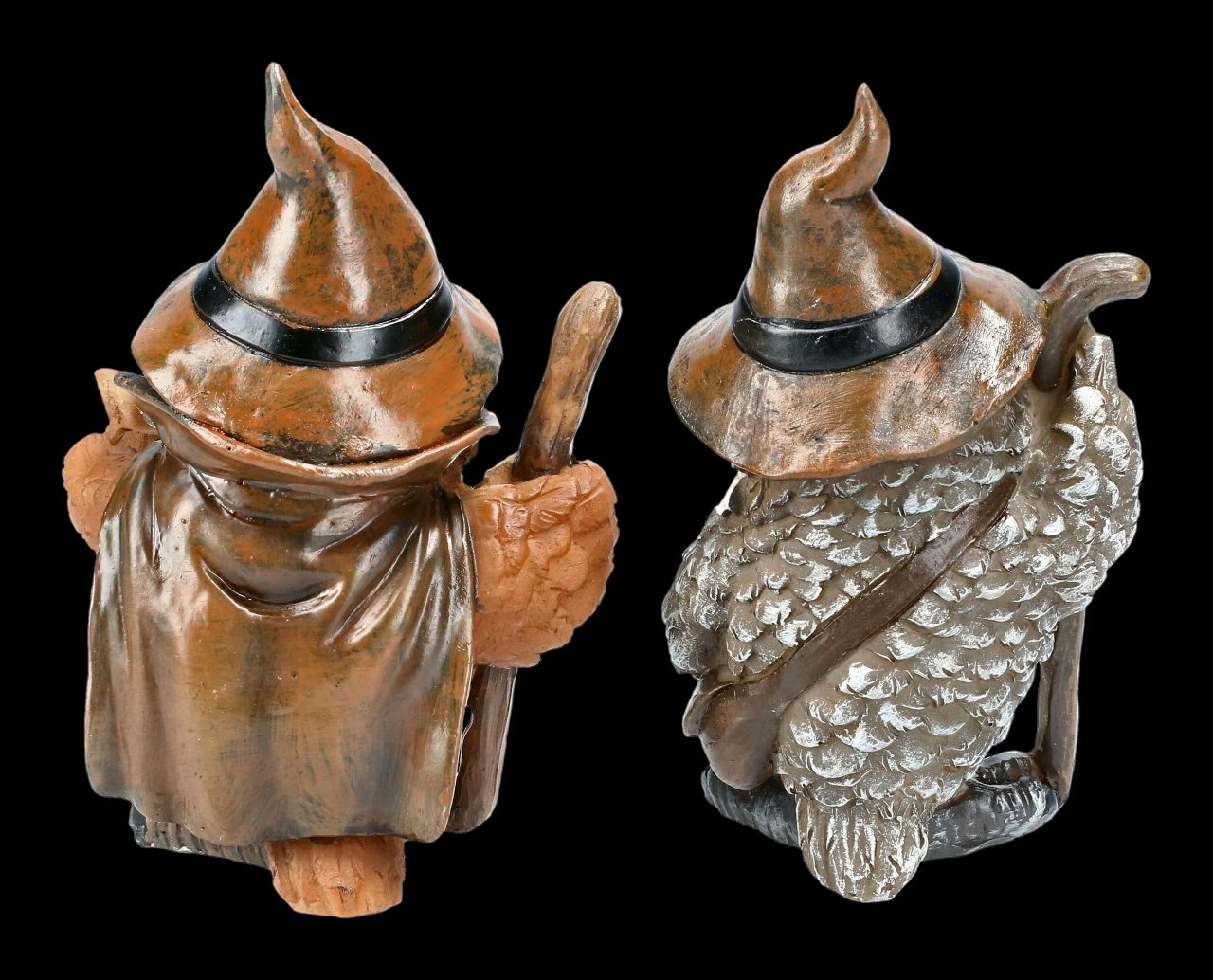 Eulen Figuren 2er Set - Zauberer 5 Eulen Figuren 2er Set - Zauberer – Bild 3