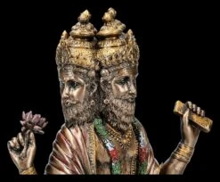 Hinduistische Götter Figur - Brahma - Sitzend Auf Lotusblüte -Figurenmodell Geschäft 2D FS12241 Hinduistische Goetter Figur Brahma Sitzend auf Lotusbluete 2 1280x1280