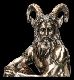 Pan Figur - Auf Stein Sitzend Mit Pan Flöte -Figurenmodell Geschäft 2D FS12733 Pan Figur Auf Stein sitzend mit Pan Floete 3 1280x1280