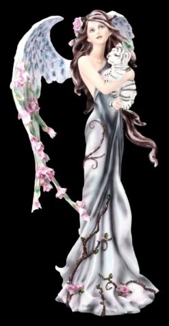 Schutz Engel Figur - Cathetel Mit Tiger -Figurenmodell Geschäft 2D FS12770 Schutz Engel Figur Cathetel mit Tiger 1 1280x1280