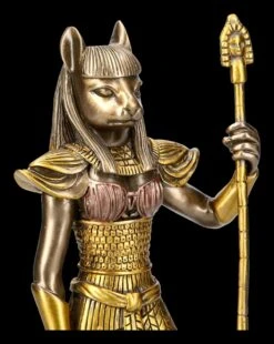 Ägyptische Krieger Figur - Bastet - Bronziert -Figurenmodell Geschäft 2D FS12911 Aegyptische Krieger Figur Bastet Bronziert 2 1280x1280