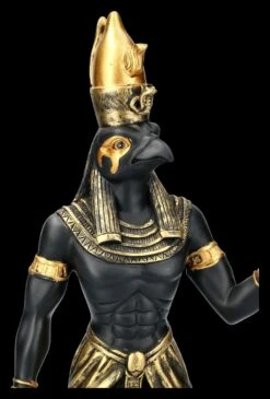 Ägyptische Krieger Figur - Horus - Schwarz Gold -Figurenmodell Geschäft 2D FS12912 Aegyptische Krieger Figur Horus Schwarz Gold 2 1280x1280