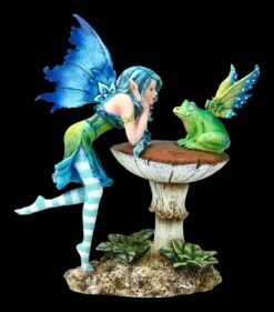 Elfen Figur Mit Frosch - Frog Gossip