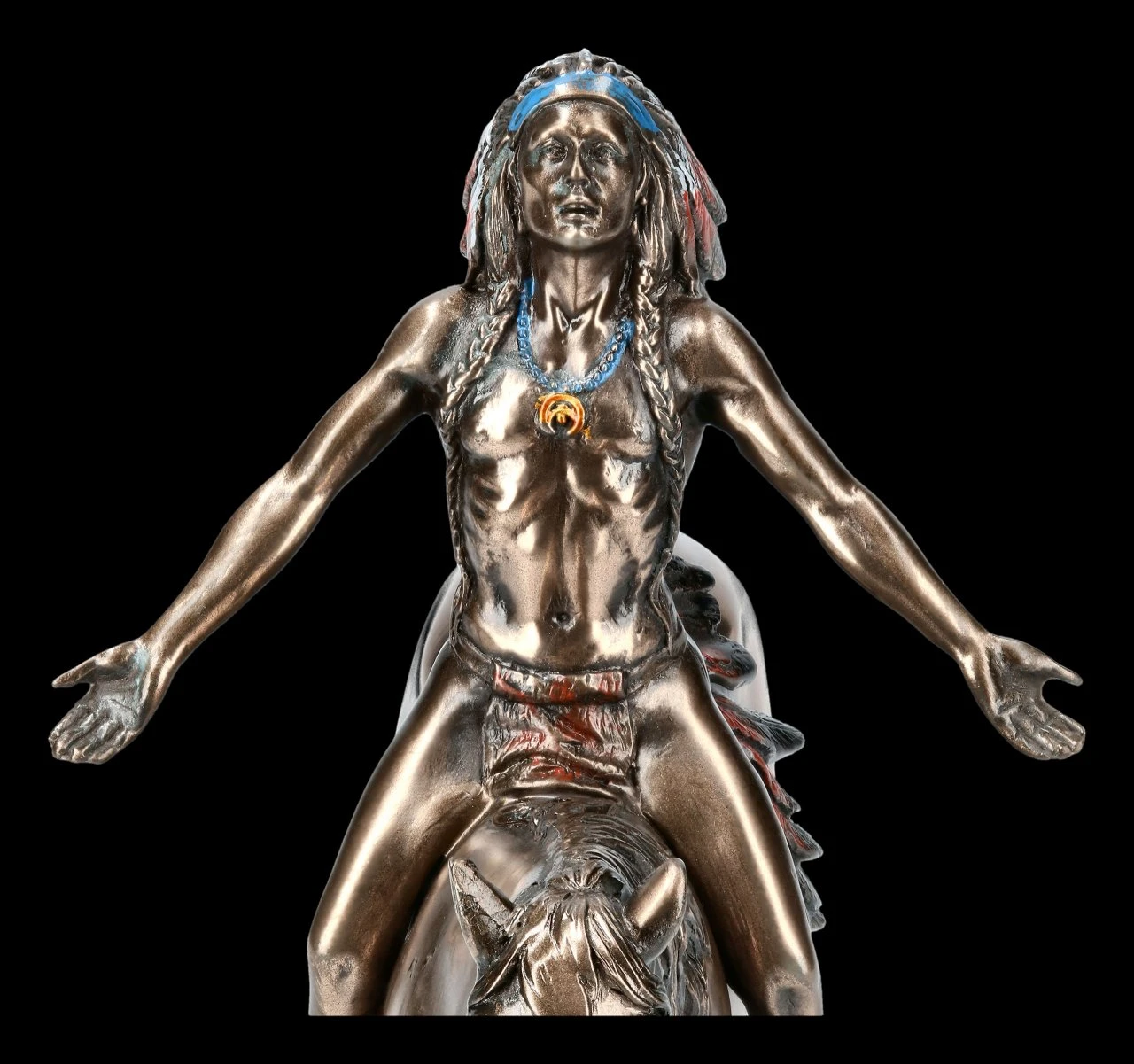 Indianer Figur Auf Pferd - Appeal To The Great Spirit 9 Indianer Figur Auf Pferd - Appeal To The Great Spirit – Bild 7