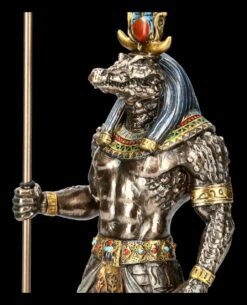 Sobek Figur - Altägyptischer Gott Mit Krokodilkopf -Figurenmodell Geschäft 2D FS17125 Sobek Figur Altaegyptischer Gott mit Krokodilkopf 2 1280x1280