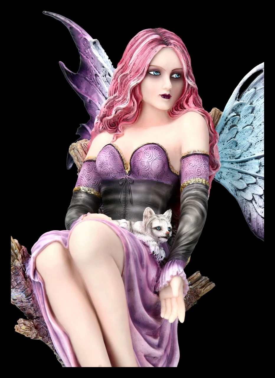 Elfen Figur - Paola Mit Weißem Tiger Baby 7 Elfen Figur - Paola Mit Weißem Tiger Baby – Bild 5