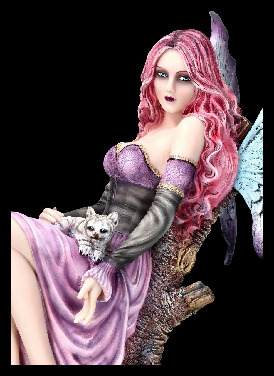 Elfen Figur - Paola Mit Weißem Tiger Baby 8 Elfen Figur - Paola Mit Weißem Tiger Baby – Bild 6