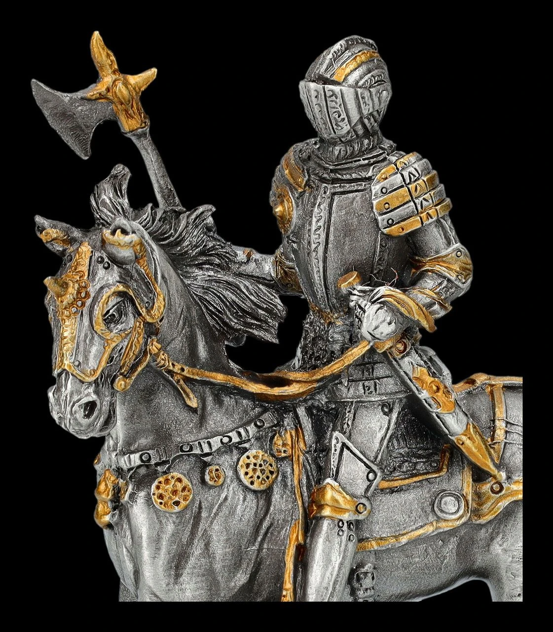 Zinn Ritter Figur Auf Pferd Mit Axt 11 Zinn Ritter Figur Auf Pferd Mit Axt – Bild 9