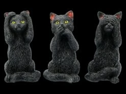 Schwarze Katzen Figuren - Nichts Böses - Felines -Figurenmodell Geschäft 2D FS20635 Schwarze Katzen Figuren Nichts Boeses Felines 6 1280x1280