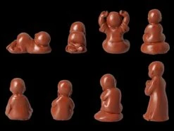Kleine Mönch Figuren - 8er Set 9 Kleine Mönch Figuren - 8er Set -Figurenmodell Geschäft 2D FS20704 Kleine Moench Figuren 8er Set 8 1280x1280