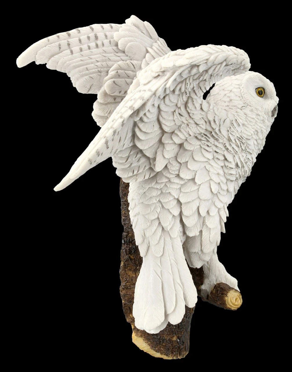 Wandrelief - Schneeeule Auf Ast Sitzend 5 Wandrelief - Schneeeule Auf Ast Sitzend – Bild 3