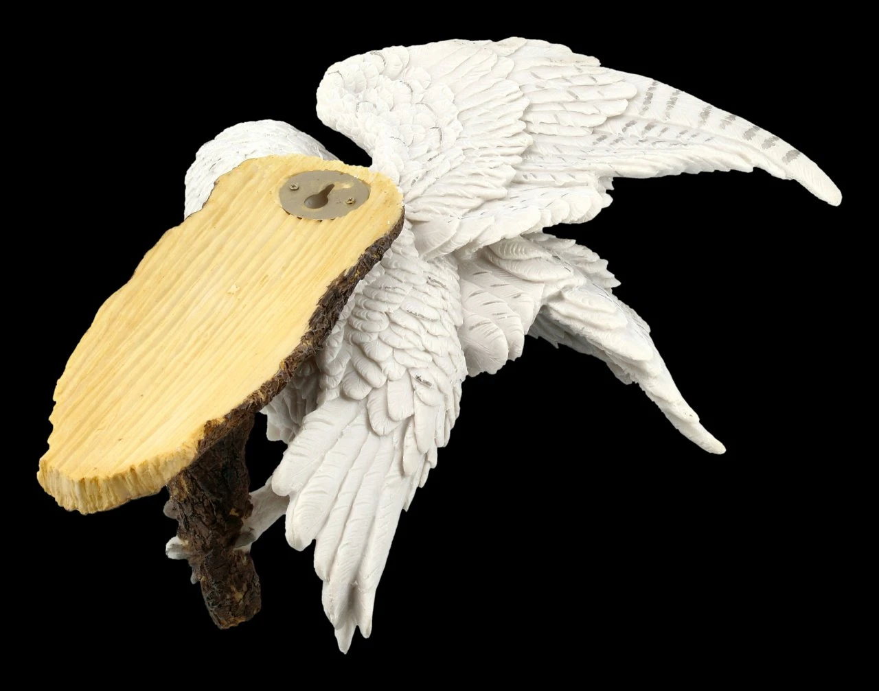 Wandrelief - Schneeeule Auf Ast Sitzend 6 Wandrelief - Schneeeule Auf Ast Sitzend – Bild 4