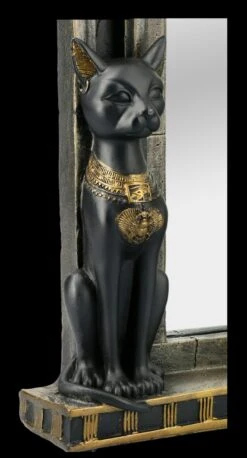 Ägyptischer Wandspiegel - Bastet -Figurenmodell Geschäft 2D FS21091 Aegyptischer Wandspiegel Bastet 7 1280x1280