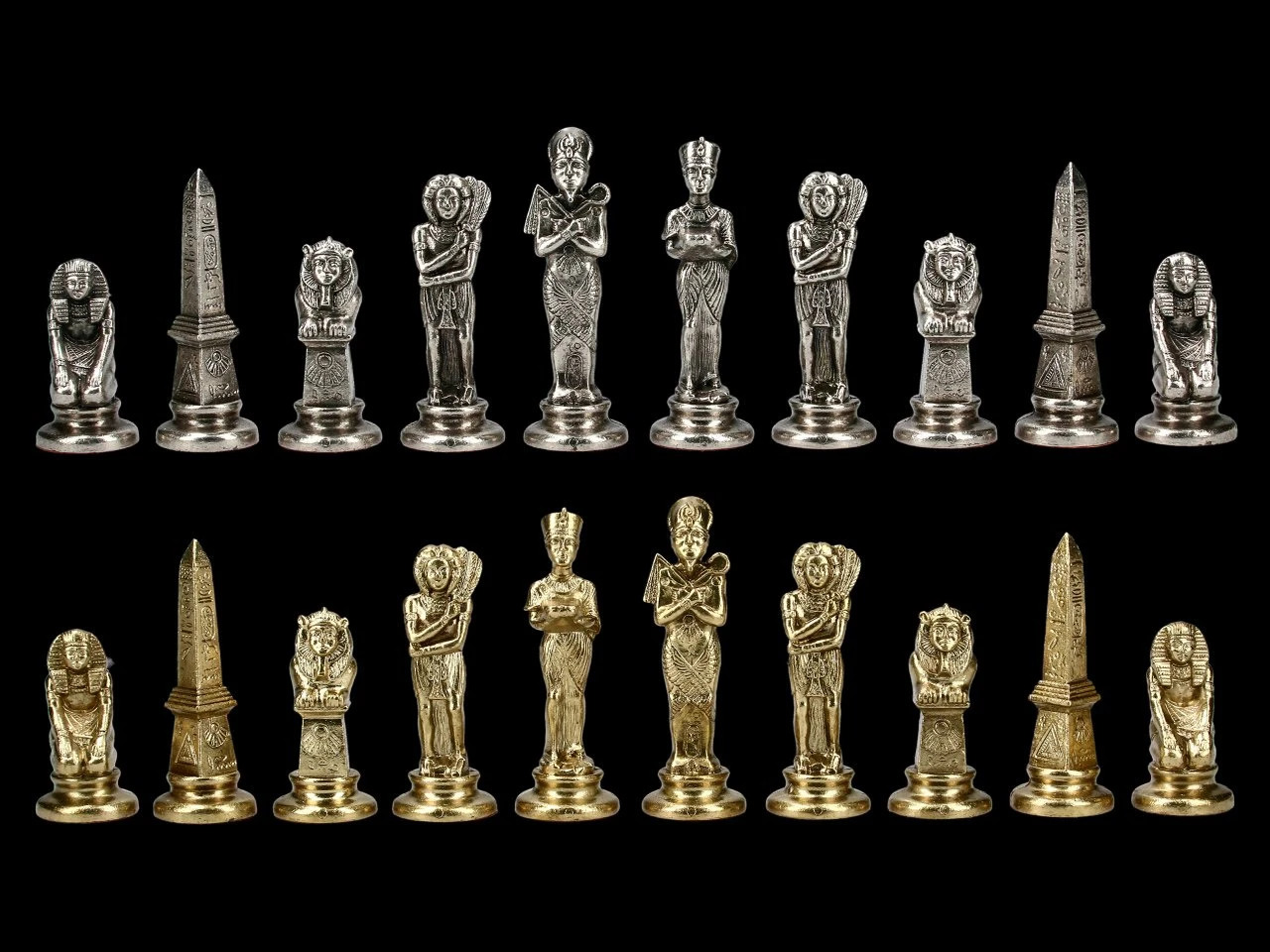 Metall Schachfiguren Set - Altes Ägypten 7 Metall Schachfiguren Set - Altes Ägypten – Bild 5