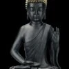 Schwarze Buddha Figur Mit Erhobener Hand 1 Schwarze Buddha Figur Mit Erhobener Hand -Figurenmodell Geschäft 2D FS21817 Schwarze Buddha Figur Sitzend mit erhobener Hand 1 1280x1280