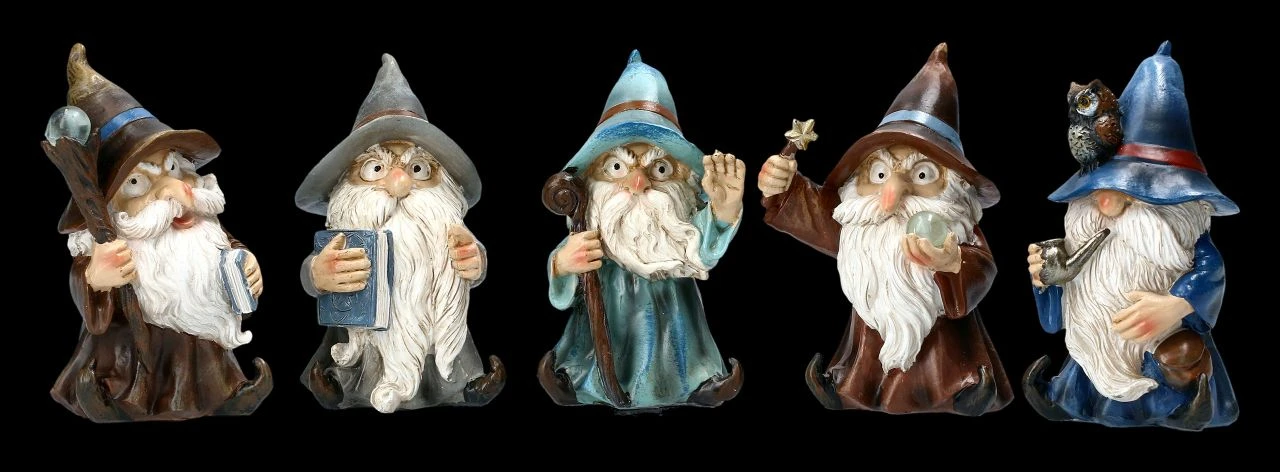 Lustige Zauberer Figuren 5er Set 3 Lustige Zauberer Figuren 5er Set