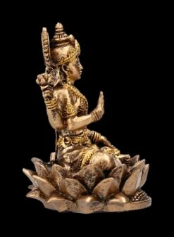 Kleine Lakshmi Figur Sitzend Auf Lotus -Figurenmodell Geschäft 2D FS22516 Kleine Lakshmi Figur 4 1280x1280