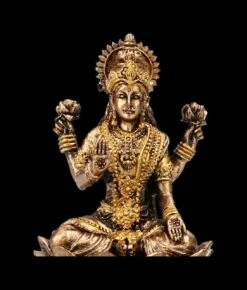 Kleine Lakshmi Figur Sitzend Auf Lotus -Figurenmodell Geschäft 2D FS22516 Kleine Lakshmi Figur 6 1280x1280