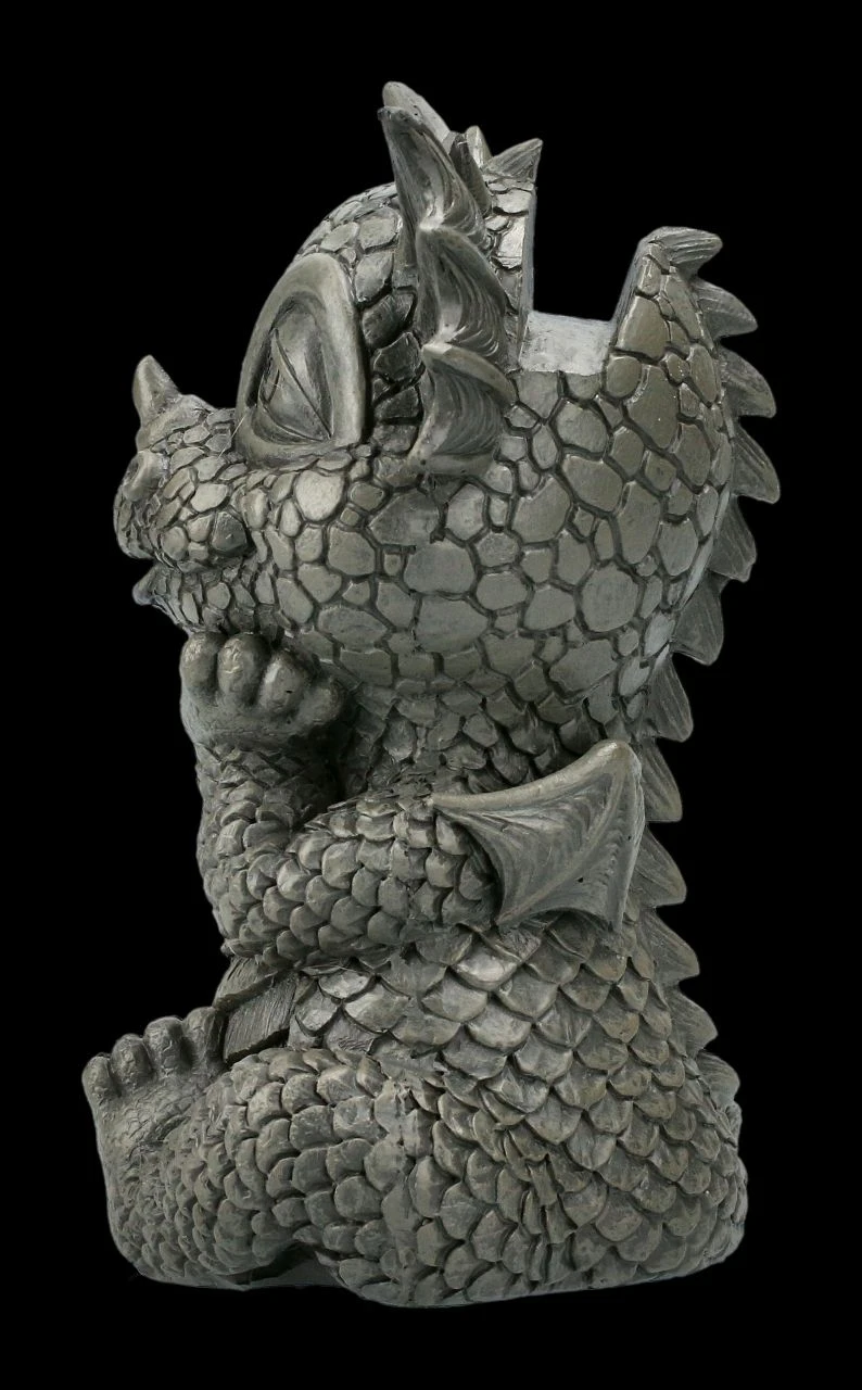 Drachenfigur Brillenhalter - Nachdenklich 5 Drachenfigur Brillenhalter - Nachdenklich – Bild 3