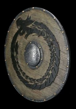 Wandrelief - Wikinger Schild Drache -Figurenmodell Geschäft 2D FS22681 Wandrelief Wikinger Schild Drache 13a 1280x1280