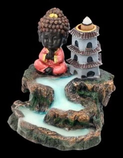 Backflow Räucherkegelhalter - Buddha Zen Tempel -Figurenmodell Geschäft 2D FS22769 Backflow Raeucherhalter Zen Tempel 14 1280x1280