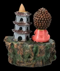 Backflow Räucherkegelhalter - Buddha Zen Tempel -Figurenmodell Geschäft 2D FS22769 Backflow Raeucherhalter Zen Tempel 4 1280x1280