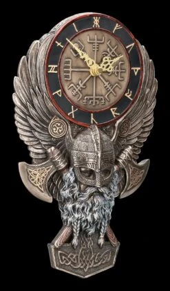 Wanduhr Wikinger - Vegvisir -Figurenmodell Geschäft 2D FS22859 Wanduhr Wikinger Vegvisir 6 1280x1280