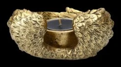 Teelichthalter - Engelsflügel Goldfarben 12 Teelichthalter - Engelsflügel Goldfarben -Figurenmodell Geschäft 2D FS22920 Teelichthalter Engelsflugel goldfarben 3 1280x1280