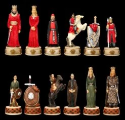 Schachfiguren Set - Engländer Vs. Schotten