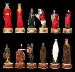 Schachfiguren Set - Engländer Vs. Schotten -Figurenmodell Geschäft 2D FS22987 Schachfiguren Set Englander vs Schotten hinten 1280x1280