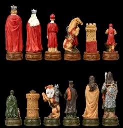 Schachfiguren Set - Camelot Artus-Sage -Figurenmodell Geschäft 2D FS22988 Schachfiguren Set Camelot Artus Sage hinten 1280x1280