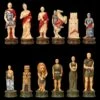 Schachfiguren Set - Römer Vs. Gladiatoren -Figurenmodell Geschäft 2D FS22989 Schachfiguren Set Romer vs Gladiatoren frontal 1280x1280