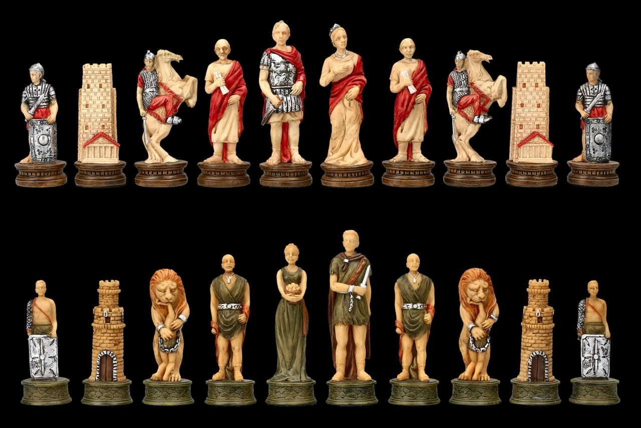 Schachfiguren Set - Römer Vs. Gladiatoren 7 Schachfiguren Set - Römer Vs. Gladiatoren – Bild 5
