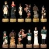 Schachfiguren Set - Napoleon In Rußland