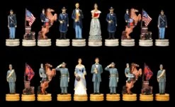 Schachfiguren Set - Amerikanischer Bürgerkrieg -Figurenmodell Geschäft 2D FS22991 Schachfiguren Set Amerikanischer Burgerkrieg 12 total 1280x1280