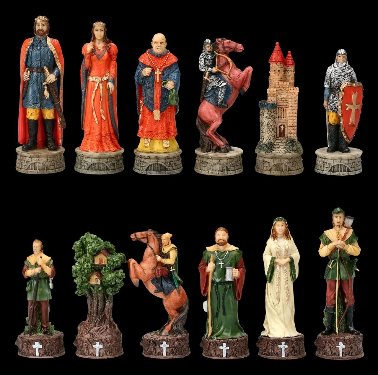 Schachfiguren Set - Robin Hood 3 Schachfiguren Set - Robin Hood