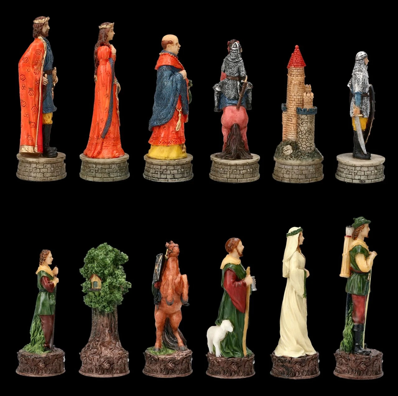 Schachfiguren Set - Robin Hood 6 Schachfiguren Set - Robin Hood – Bild 4