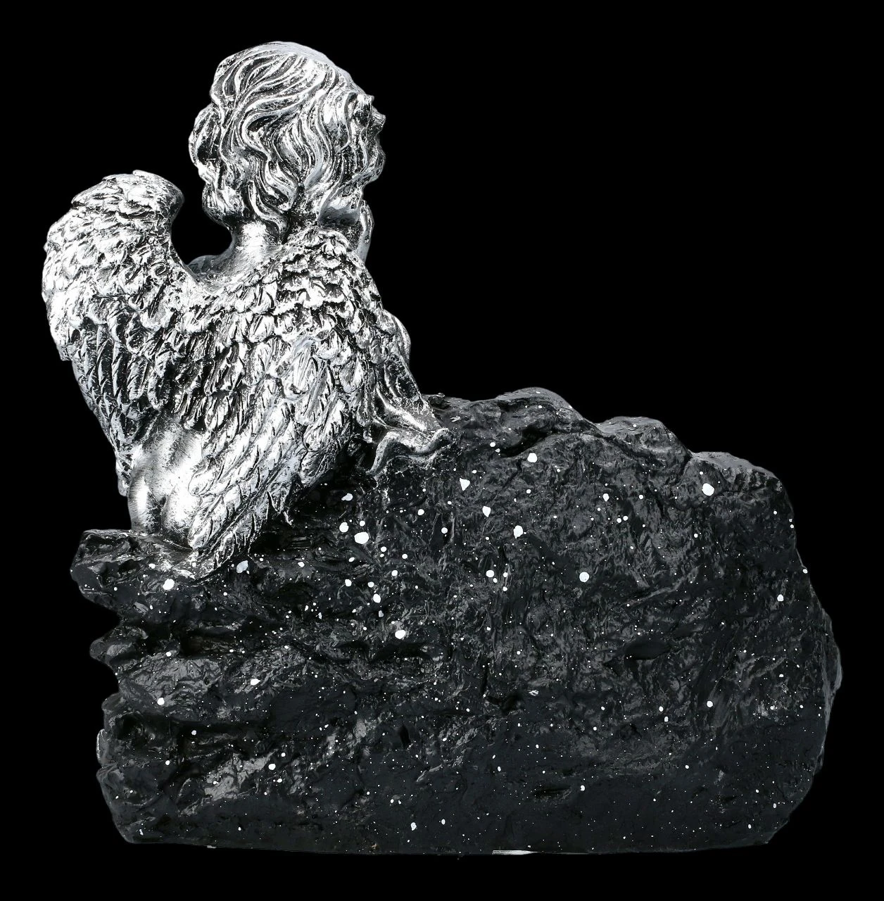 Grabengel Figur Silberfarben - Wir Vermissen Dich 6 Grabengel Figur Silberfarben - Wir Vermissen Dich – Bild 4