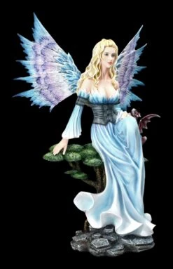 Elfen Figur - Weltenkönigin Mit Drache Blaues Kleid -Figurenmodell Geschäft 2D FS23162 Elfen Figur Weltenkonigin mit Drache blause Kleid 5JtX28R160fveI 1280x1280