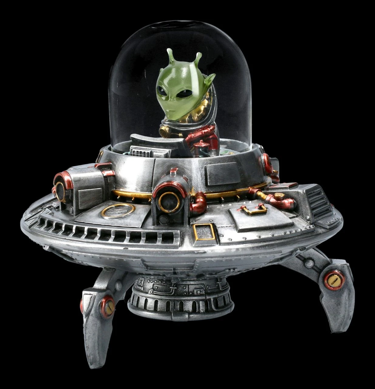 Alien Figur Im UFO Mit LED - First Contact 6 Alien Figur Im UFO Mit LED - First Contact – Bild 4