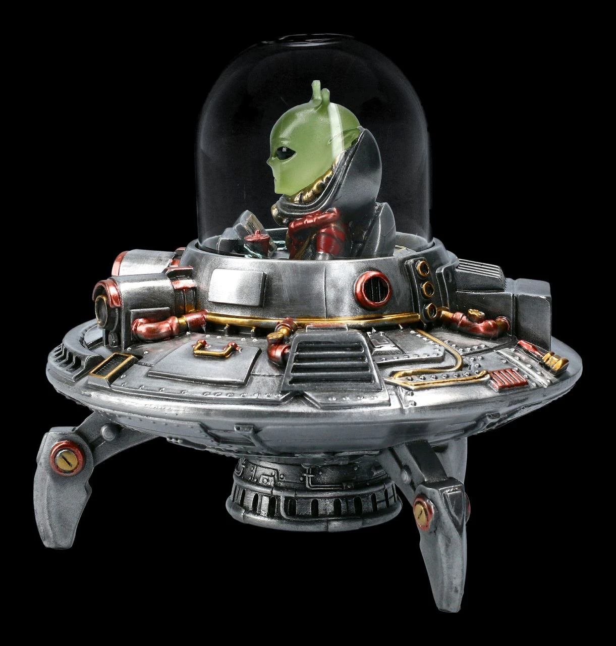 Alien Figur Im UFO Mit LED - First Contact 7 Alien Figur Im UFO Mit LED - First Contact – Bild 5