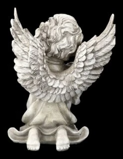 Grabengel Figur Mit Vogel Und Blume -Figurenmodell Geschäft 2D FS23226 Grabengel Figur mit Vogel und Blume 4 1280x1280