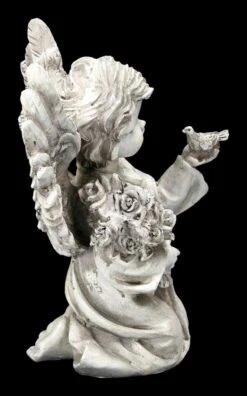 Grabengel Figur Mit Vogel Und Blume -Figurenmodell Geschäft 2D FS23226 Grabengel Figur mit Vogel und Blume 5 1280x1280