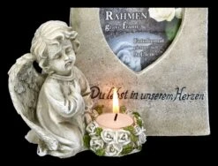 Grabengel Figur Mit Bilderrahmen Und Teelicht -Figurenmodell Geschäft 2D FS23231 Grabengel Figur mit Bilderrahmen und Teelicht 11 1280x1280