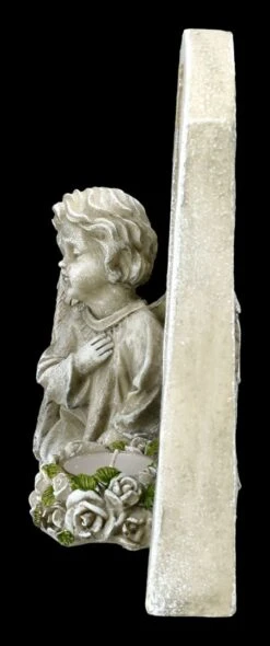 Grabengel Figur Mit Bilderrahmen Und Teelicht -Figurenmodell Geschäft 2D FS23231 Grabengel Figur mit Bilderrahmen und Teelicht 3 1280x1280