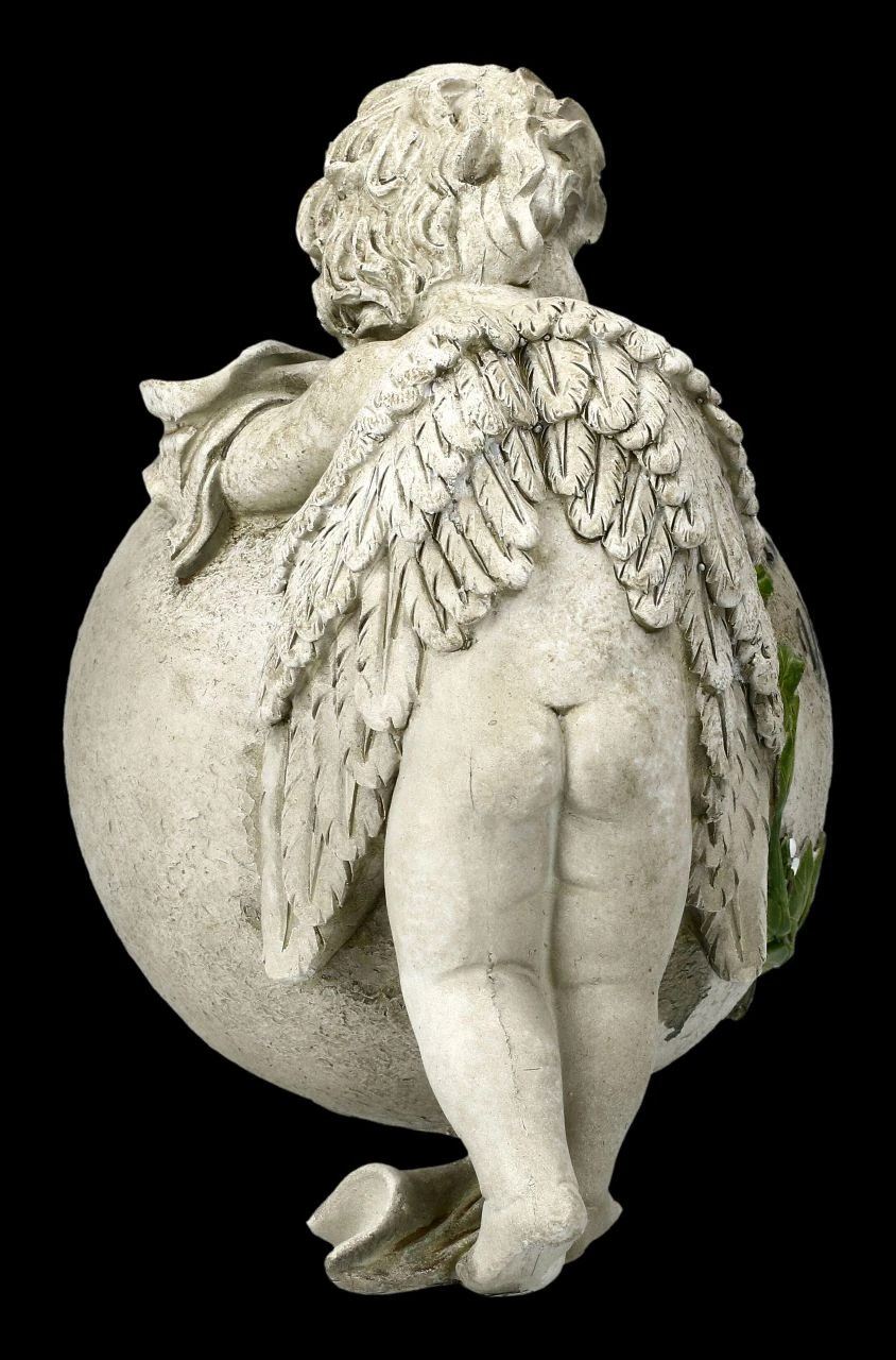 Grabengel Figur Mit Kugel - Ich Vermisse Dich 8 Grabengel Figur Mit Kugel - Ich Vermisse Dich – Bild 6